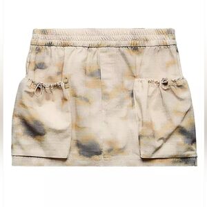 ZARA Neutral Mini Camo Utility Skirt Plus Size XXL